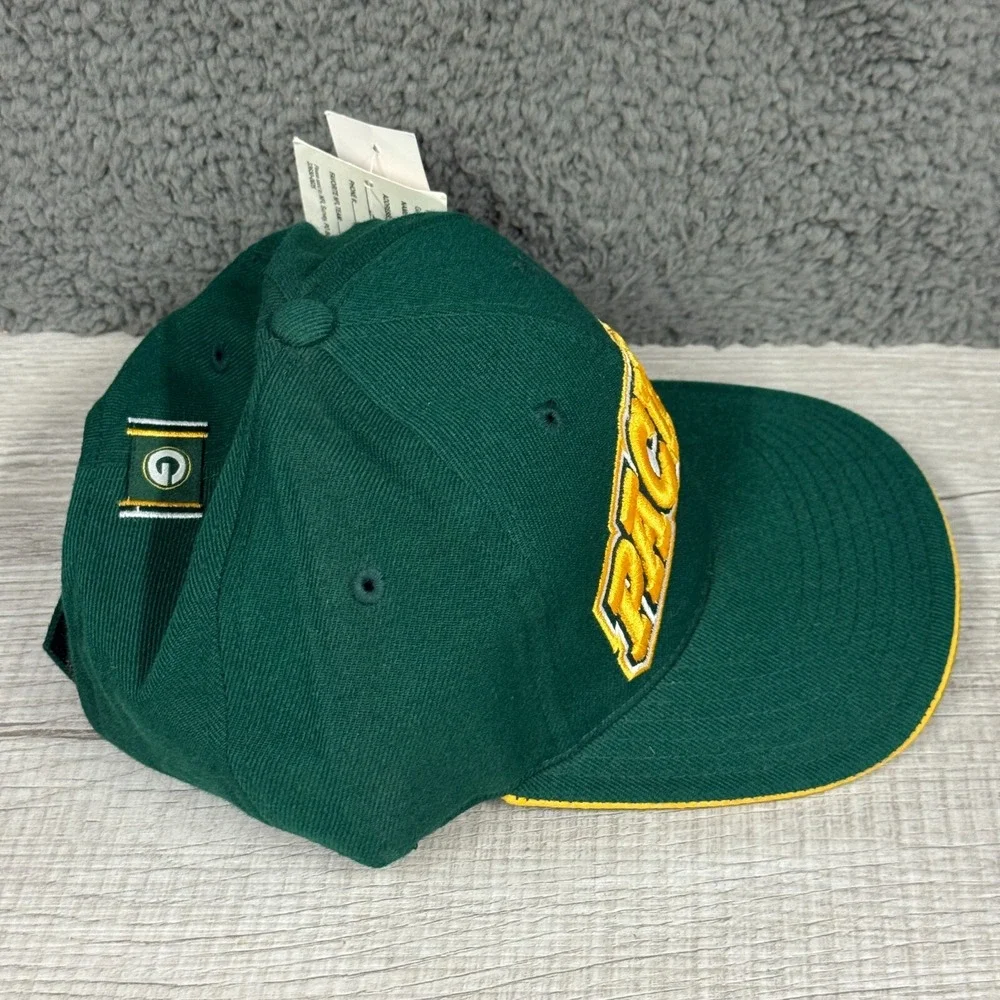 Vintage Green Bay Packers Hat Cap Strapback Adjustable Nfl American‎ Needle New